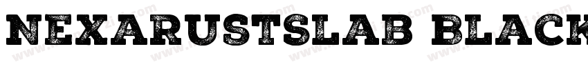 NexaRustSlab BlackSh字体转换